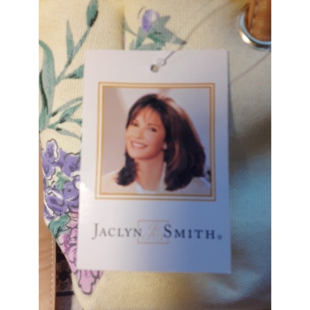 Jaclyn Smith Spring Fresh Yellow & Lilac Shoulder Bag NWT Vintage Stock - Picture 3 of 11